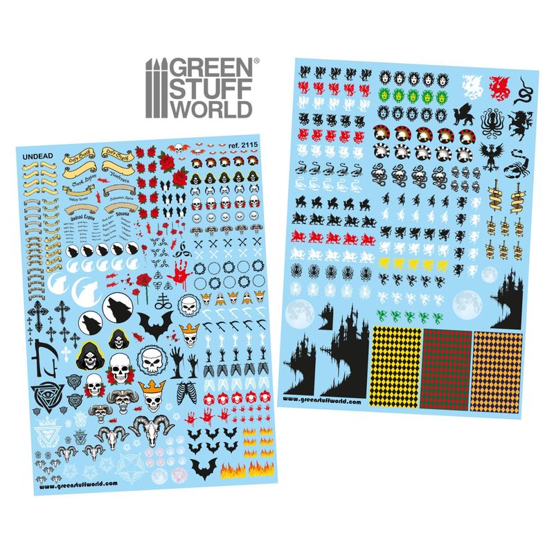 Green Stuff World Waterslide Decals - Undead