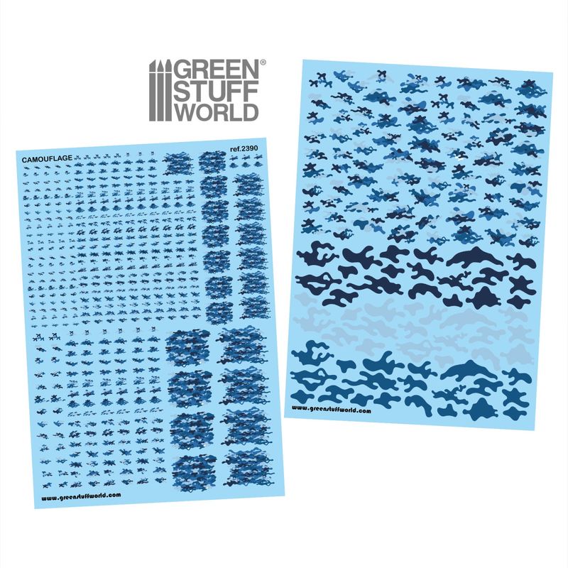 Green Stuff World Waterslide Decals - Classic Tundra Camo