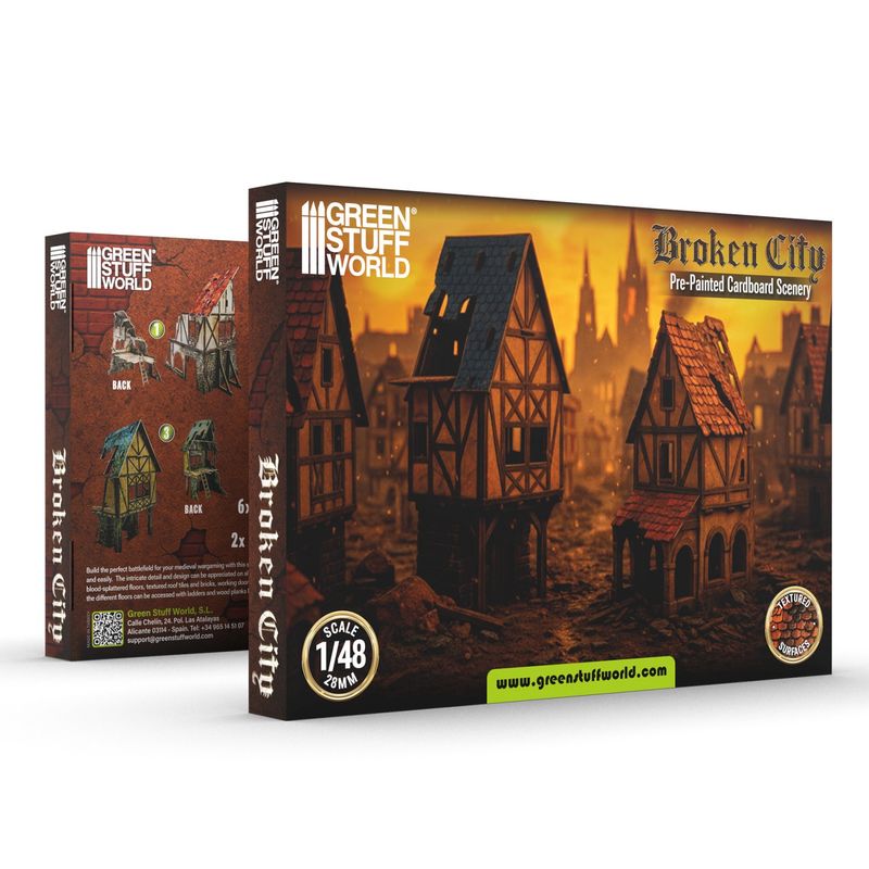Green Stuff World Broken City - Terrain Set