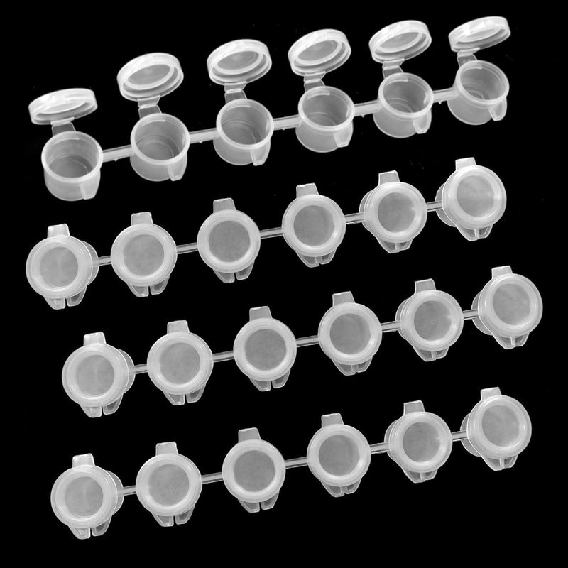 Green Stuff World 24x Mini Plastic Paint Pots 3ml