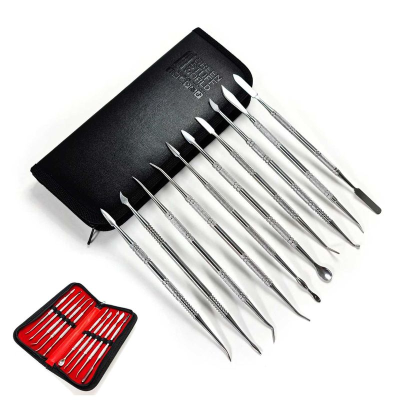 Green Stuff World 10x Professional Sculpting Tools with case