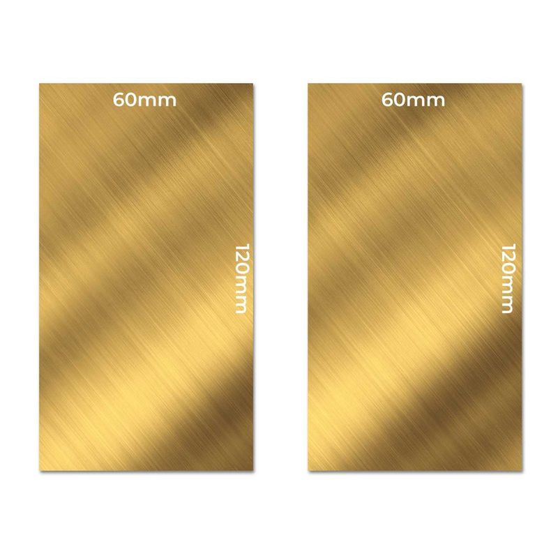 Green Stuff World BRASS Metal sheets 60x120mm (Pack x2)