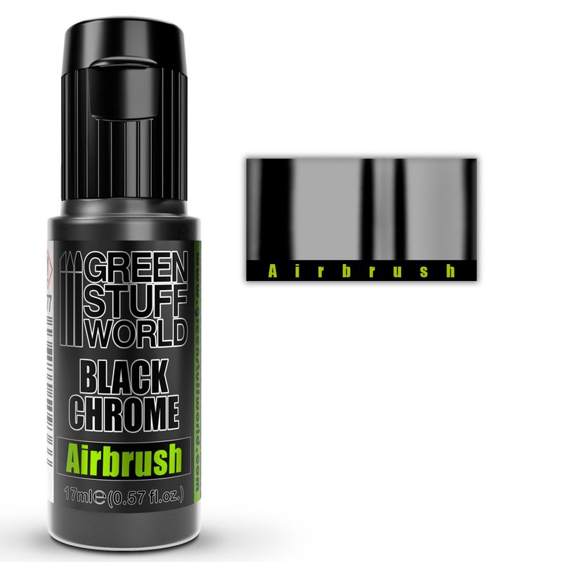 Green Stuff World Black Chrome Paint - Airbrush
