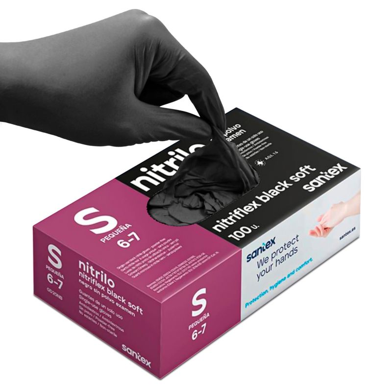 Green Stuff World Black Nitrile Gloves - Small