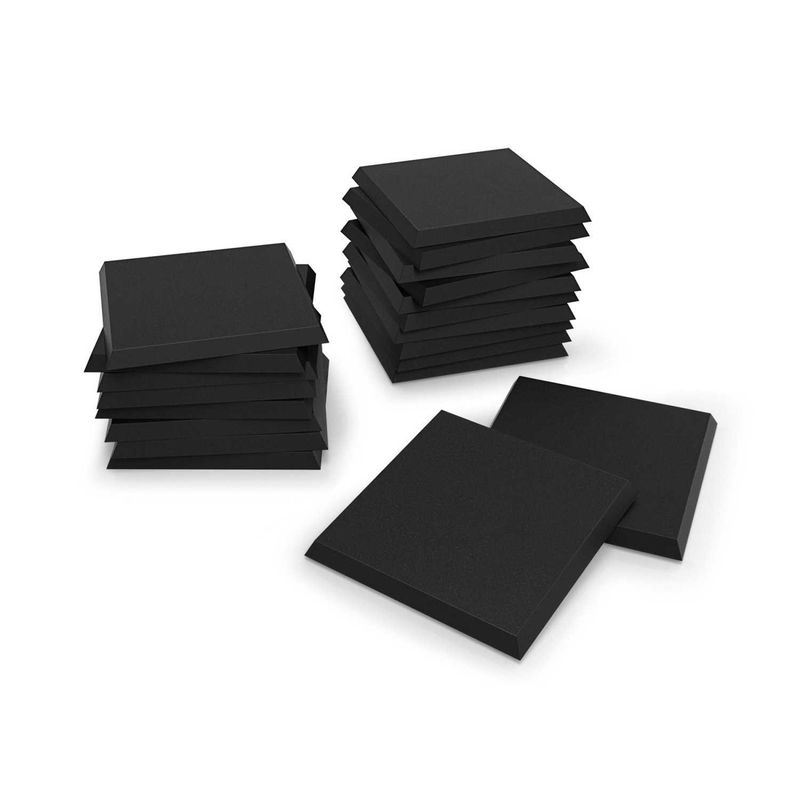 Green Stuff World Black Plastic Bases - Square 30 mm