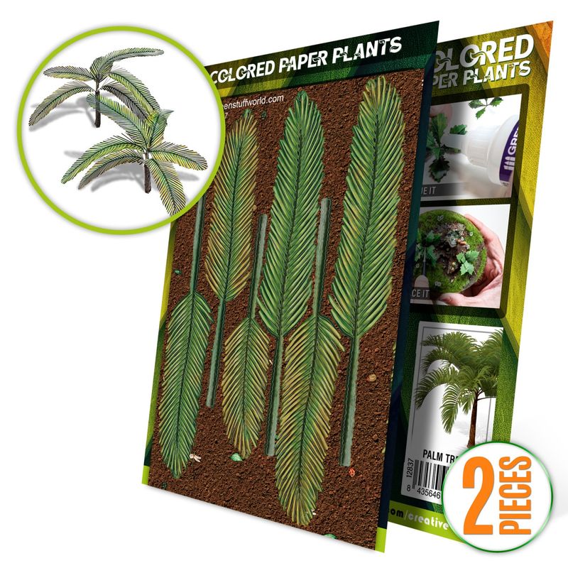 Green Stuff World Colored Paper Plants - Palm