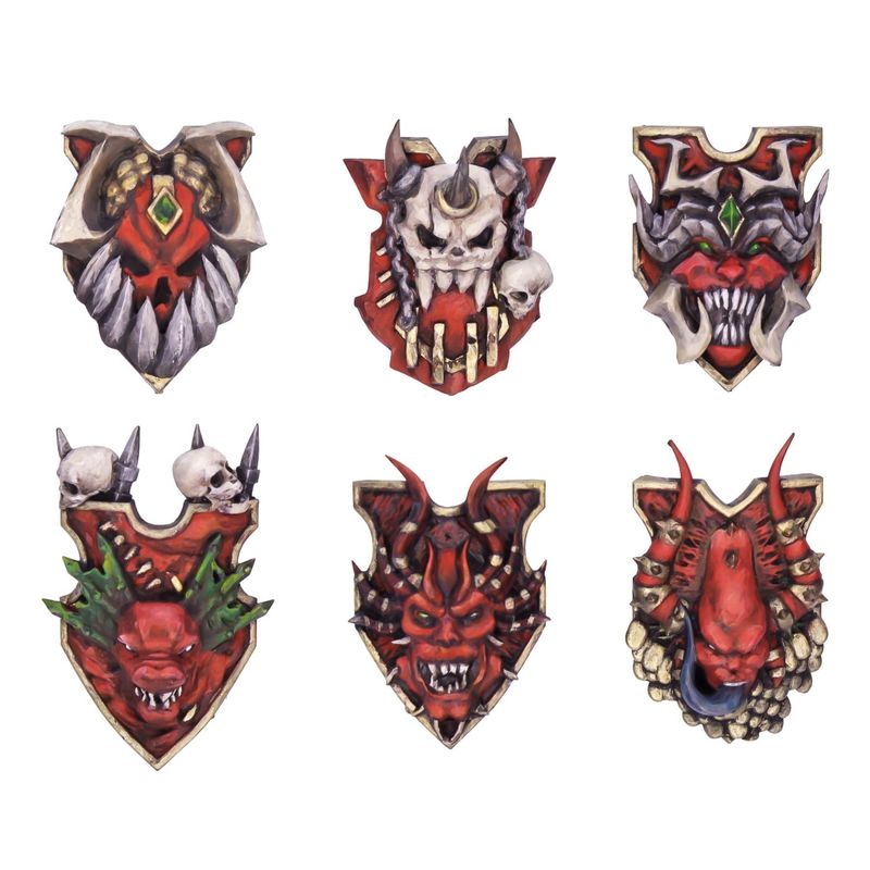 Green Stuff World Blood God Shields 1:48