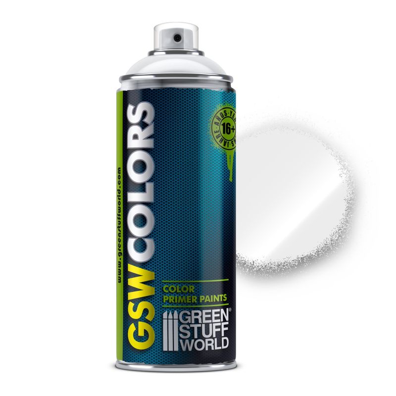 Green Stuff World White Gloss Spray Paint 400ml