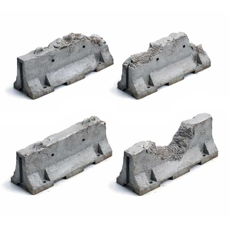 Green Stuff World Broken Jersey Barriers 1:48-1:35