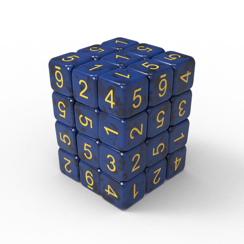 Green Stuff World 36x D6 12mm Dice - Dark Blue