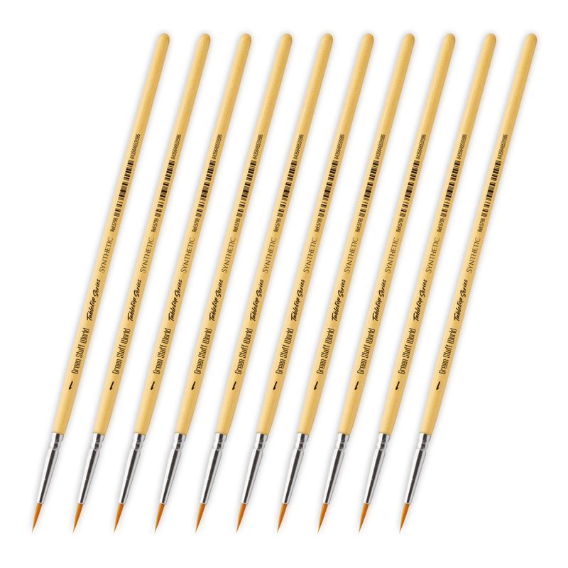 Green Stuff World TABLETOP SERIES Synthetic Brush Set 1 (Pack of 10)