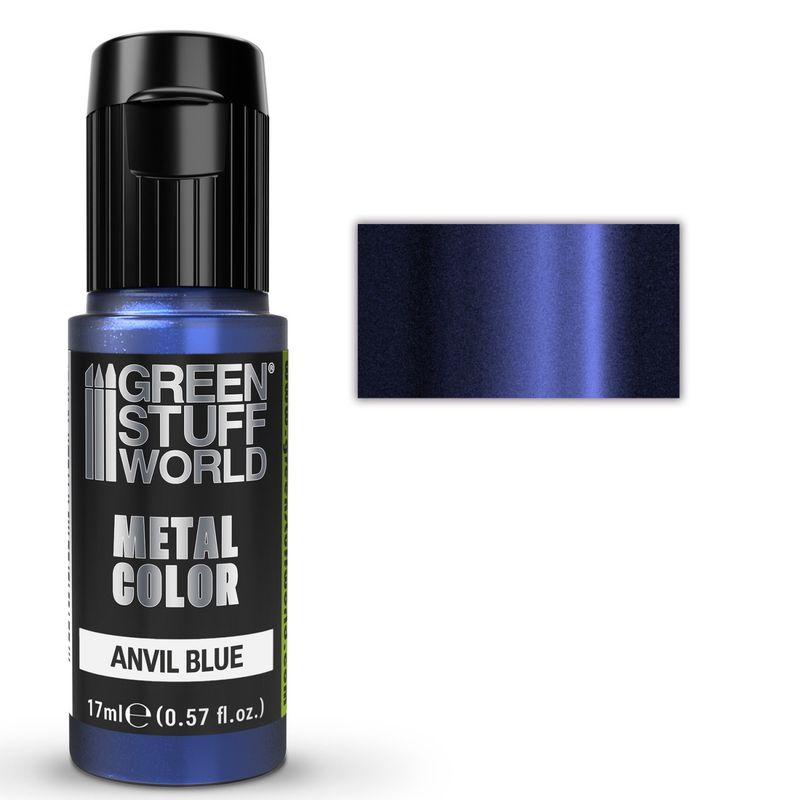 Green Stuff World Vivid Metallic Paint - Anvil Blue