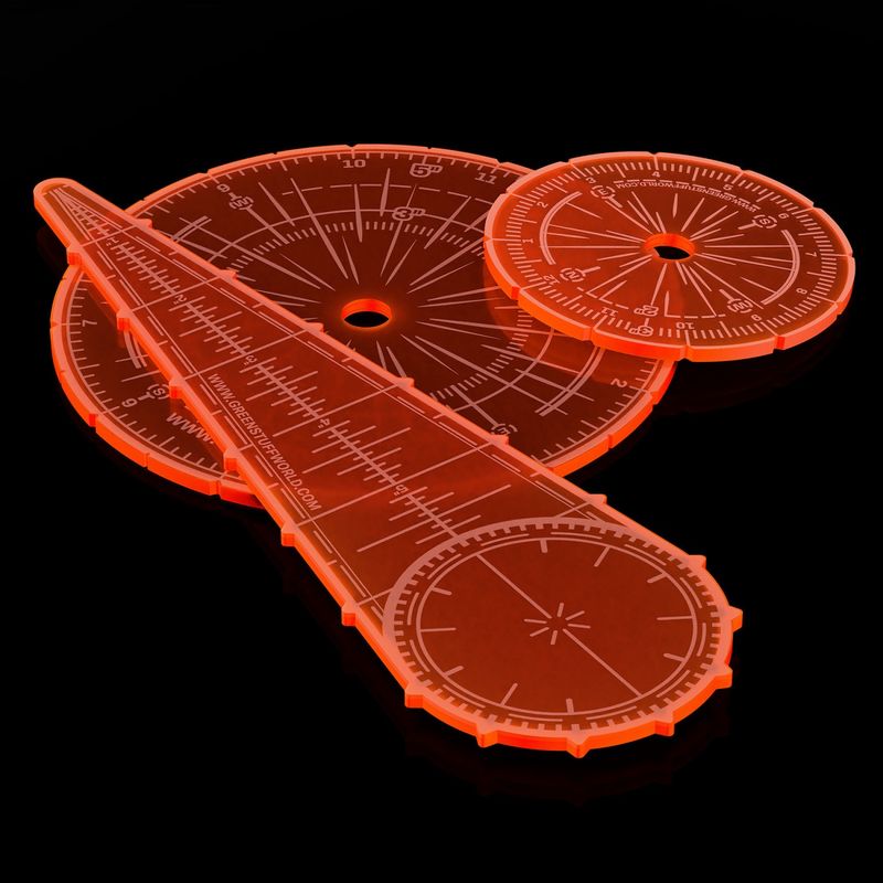 Green Stuff World Blast Markers and Templates - Fluor Orange