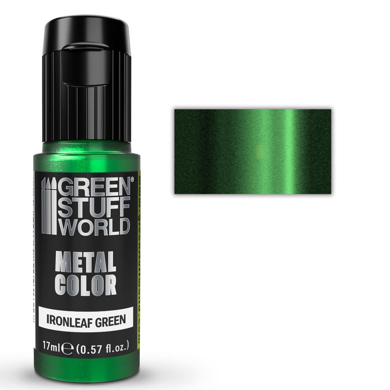 Green Stuff World Vivid Metallic Paint - Ironleaf Green
