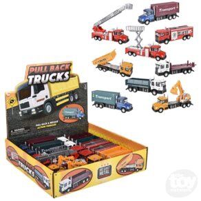 Toy Network 6" Die-Cast Pull Back Truck Assortment