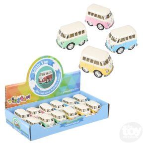 Toy Network 2IN DIECAST VOLKSWAGEN MINI BUS 12PCS
