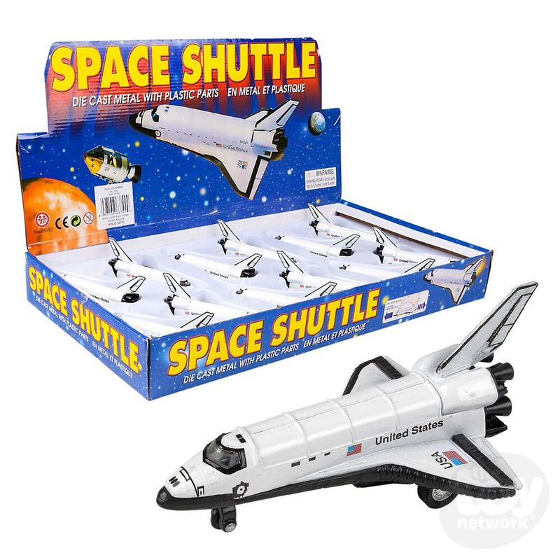 Toy Network 5" Diecast Pull Back Space Shuttle/TVE-SPSHU