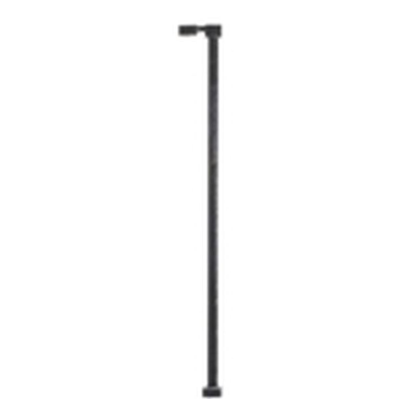 Atlas Railroad N Single Arm Square Light Black 30ft Warm LED (3-pack)