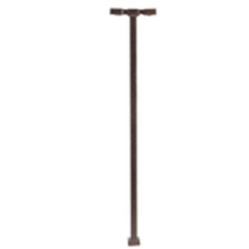 Atlas Railroad N Double Arm Square Light Bronze 30ft Cool White LED (3-pack