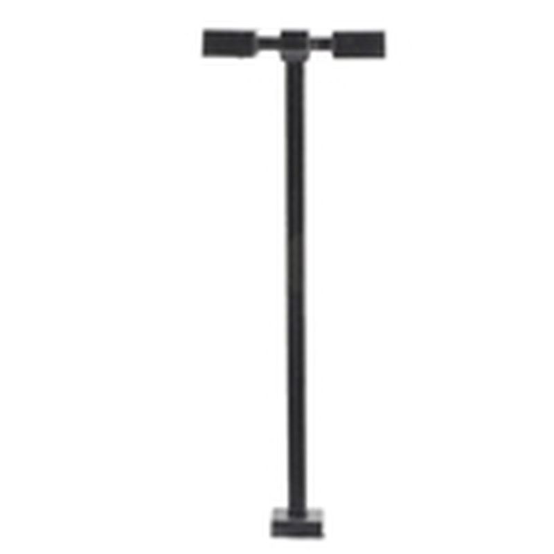 Atlas Railroad HO Double Arm Square Light Black 15ft Cool White LED (3-pack