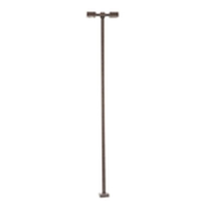 Atlas Railroad HO Double Arm Square Light Bronze 30ft Cool White LED (3-pac