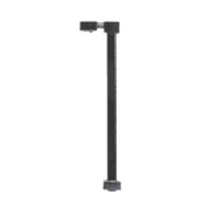 Atlas Railroad N Single Arm Square Light Black 15ft Warm LED (3-pack)