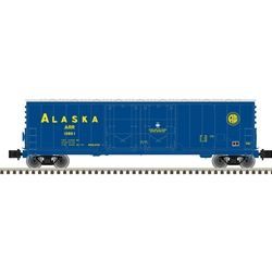 Atlas Railroad Z 53' Boxcar Alaska -10806 Blue/Yellow
