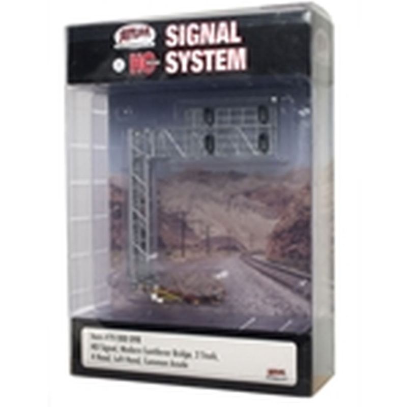 Atlas Railroad HO Signal Modern Cantilever Bridge 2 Track 4 Head LH