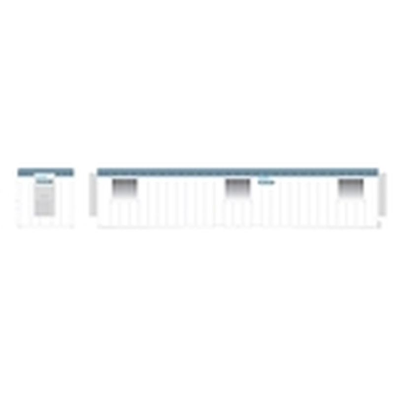 Atlas Railroad HO Wilmot Mobile Office Container White/Blue