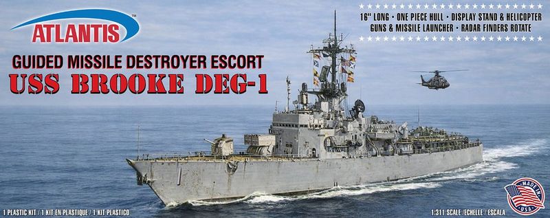 Atlantis Models 1/310 USS Brooke DDG-1 Plastic Model