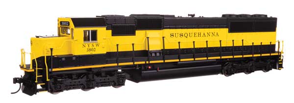 Walthers Mainline 910-9768 HO Scale EMD SD60 Spartan Cab Standard DC NYSW #3802