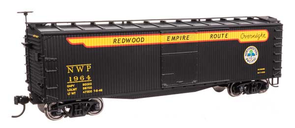 Walthers Mainline 910-40189 HO Scale 40' Wood Boxcar RTR NWP #1964
