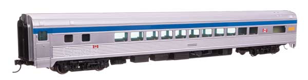 Walthers Mainline 910-30212 HO Scale 85' Budd Coach Small Window RTR VIA Rail