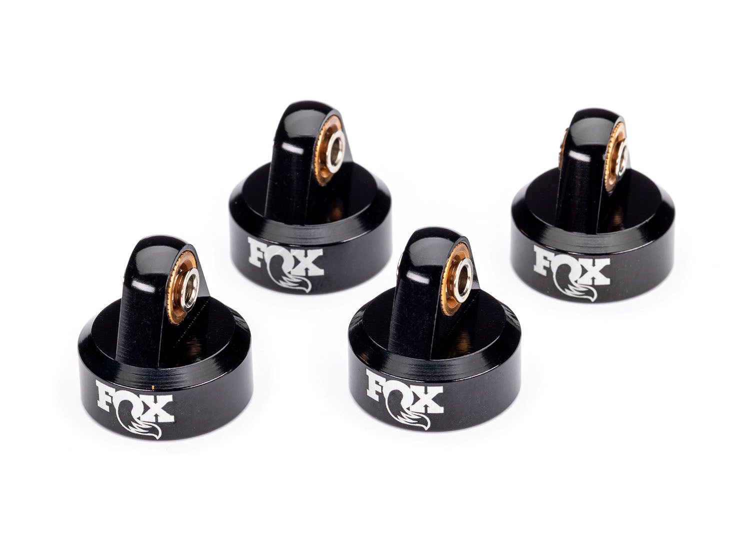 Traxxas - Aluminum GTR "Fox" Shock Caps (Black) (4)
