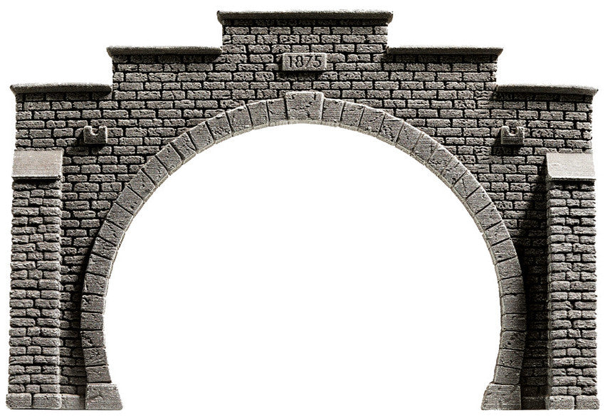 Noch 34852 N Tunnel Portal Double Track 12.3 x 8.5cm (Gray)