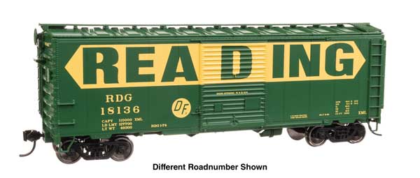 Walthers Mainline 910-45223 HO Scale 40' ACF Welded Boxcar RTR Reading #18212