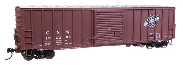 Walthers Mainline 910-46007 HO Scale 50' ACF Boxcar RTR CNW #155204