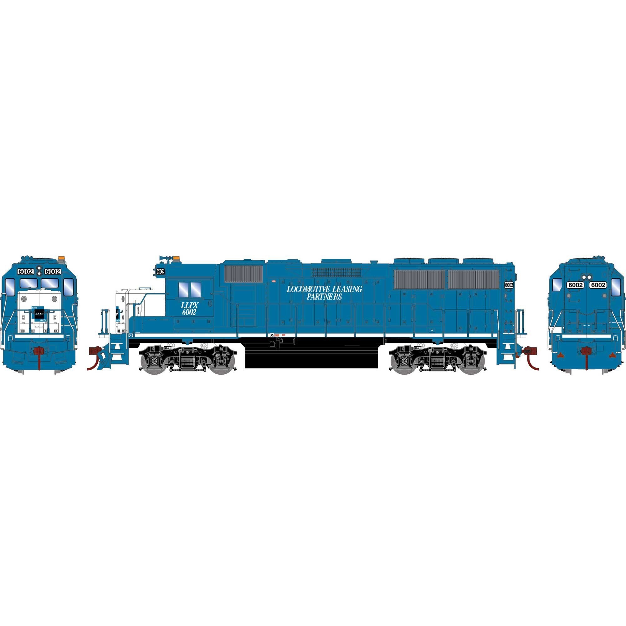 HO EMD GP60 Locomotive with Econami DCC and Sound, LLPX #6002 (ATH-1193)