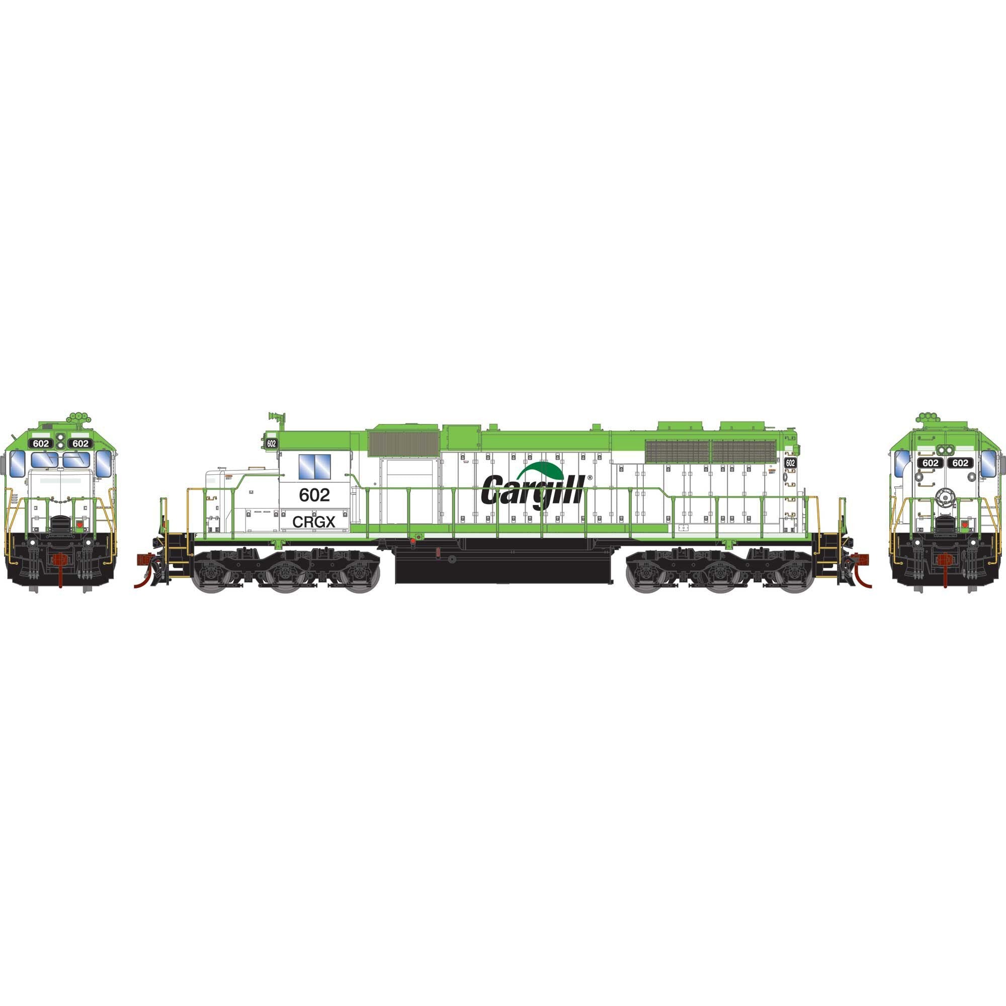 HO EMD SD38 Locomotive with DCC and Sound, CRGX #602 (ATH-1437)