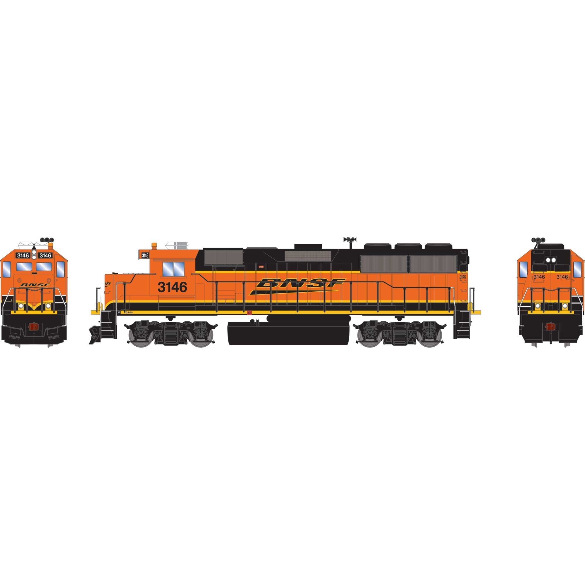 HO GP50 Locomotive BNSF #3146 (ATH-1502)