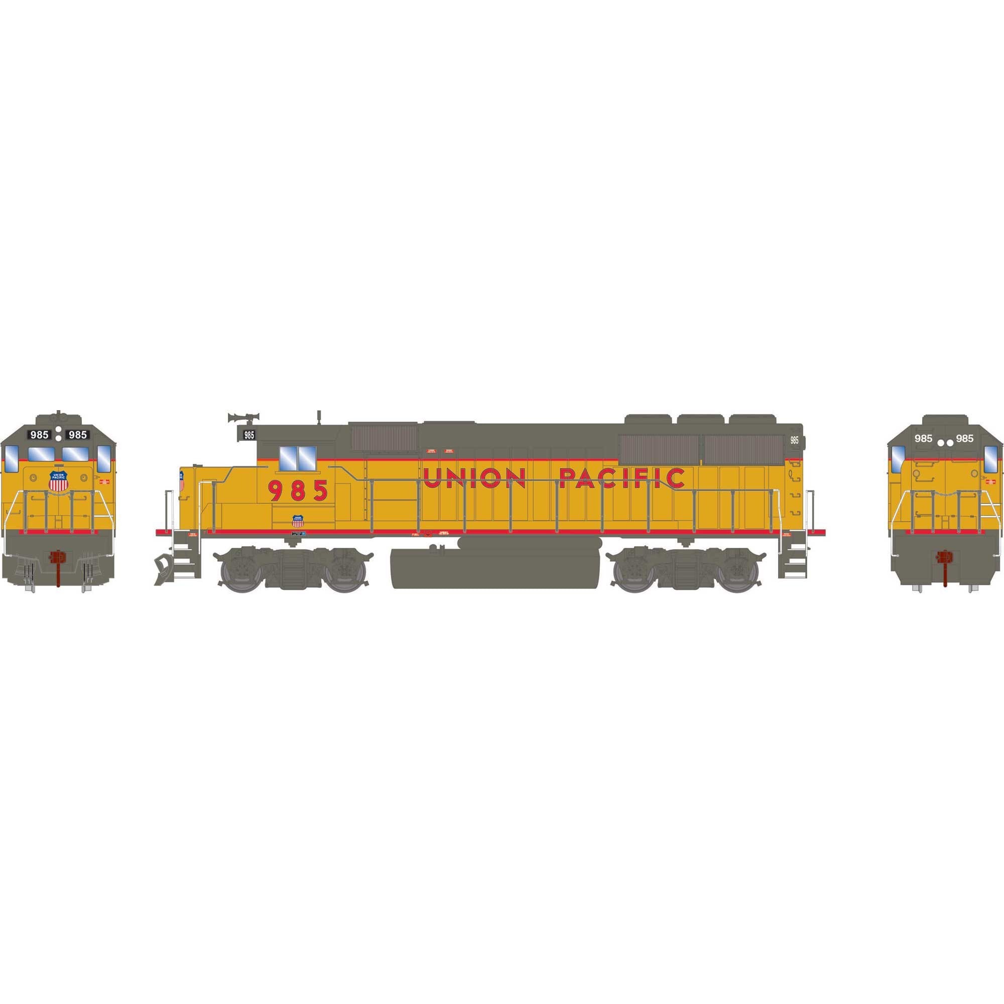 HO Athearn GP50 Locomotive with DCC and Sound UP Ex-MP #985 (ATH-1532)