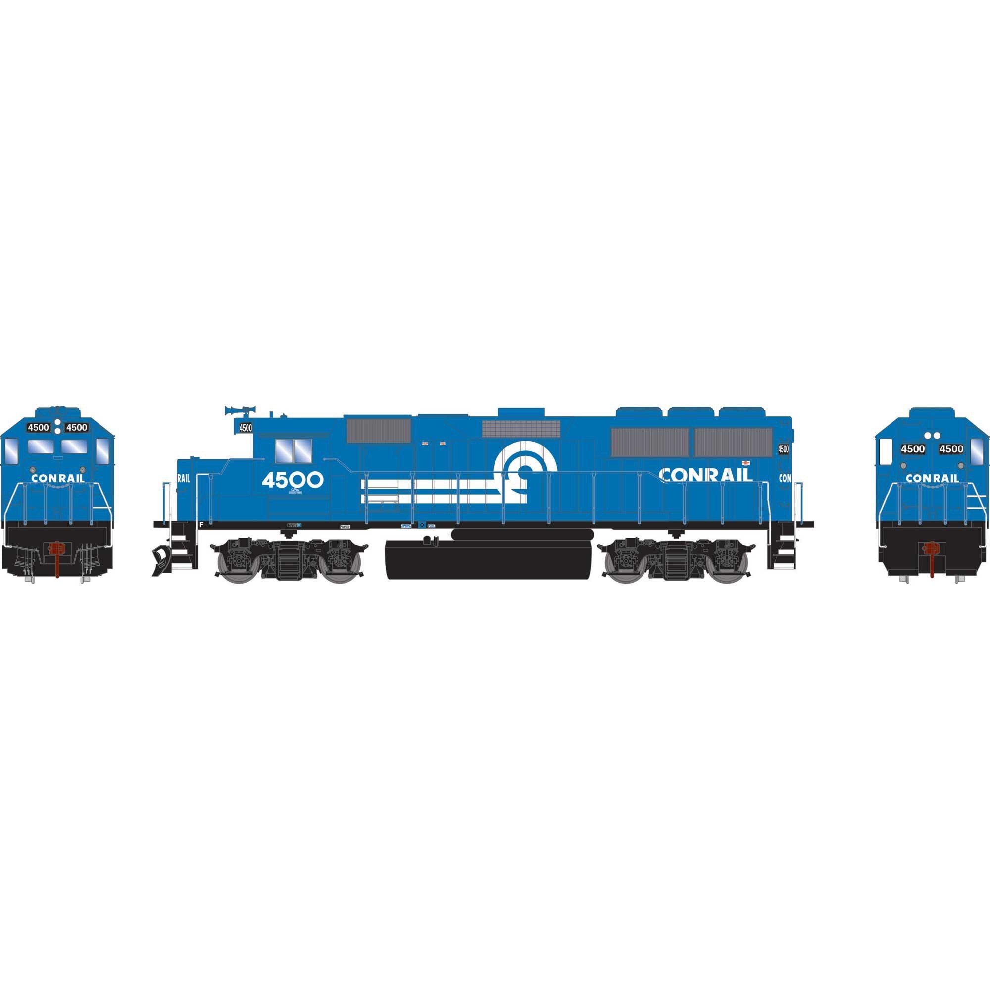 HO Athearn GP50 Locomotive with DCC and Sound CR Legendary Liveries #4500 (ATH-1533)
