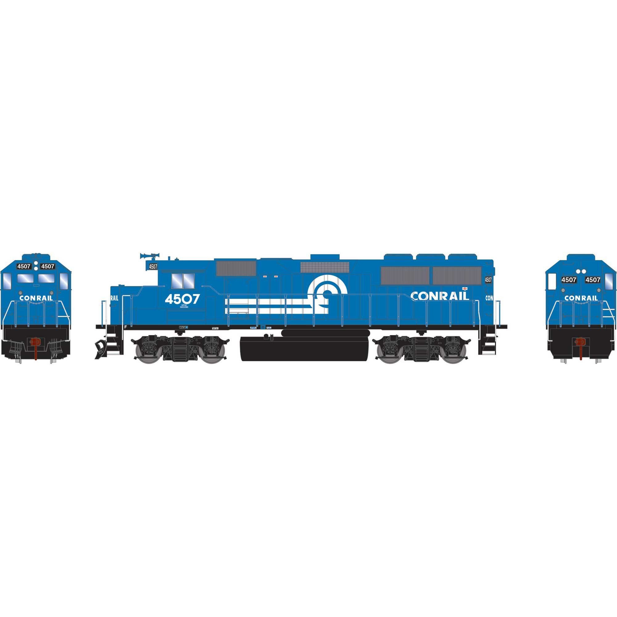 HO Athearn GP50 Locomotive with DCC and Sound CR Legendary Liveries #4507 (ATH-1535)