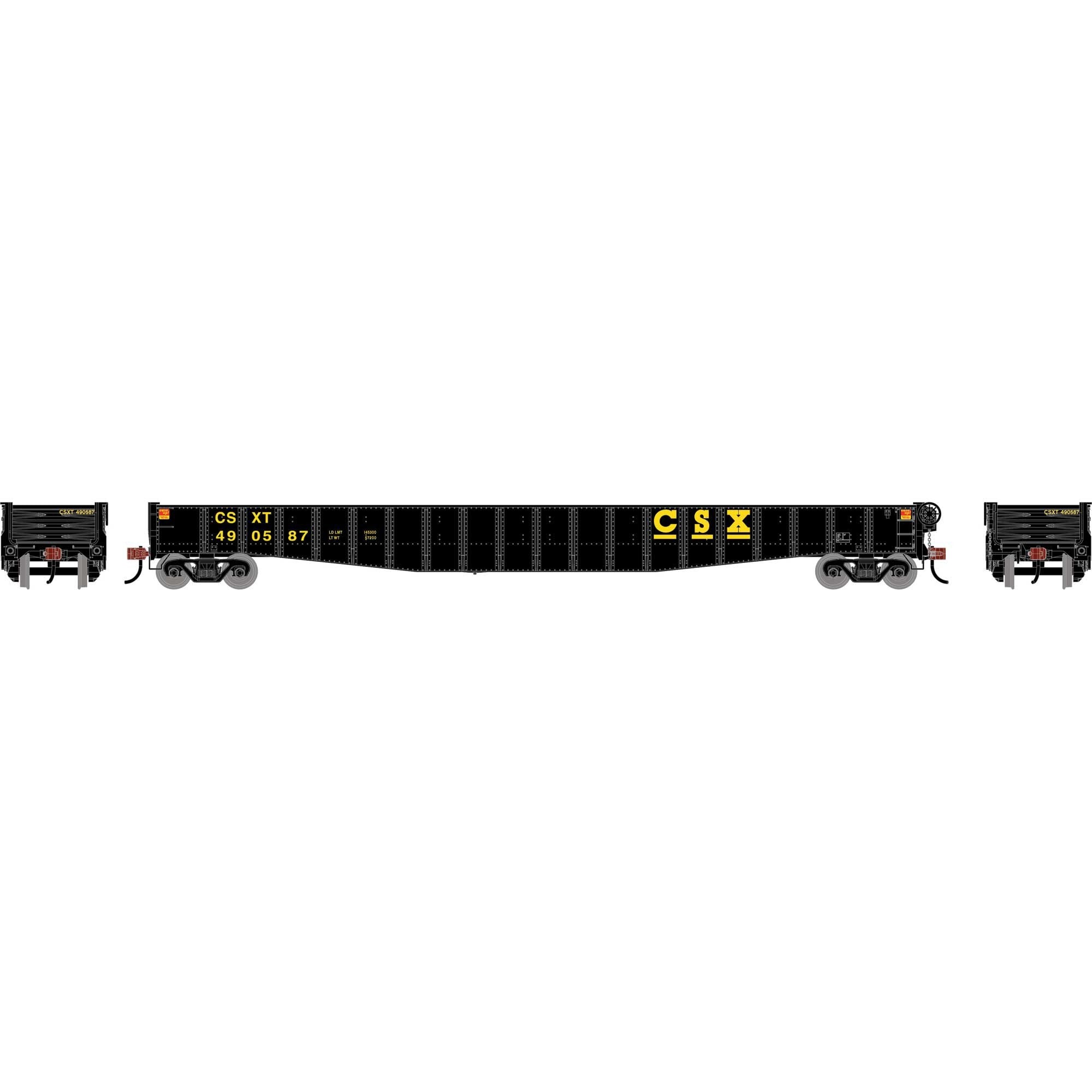 HO 65' Mill Gondola CSX #490587 (ATH-1948)