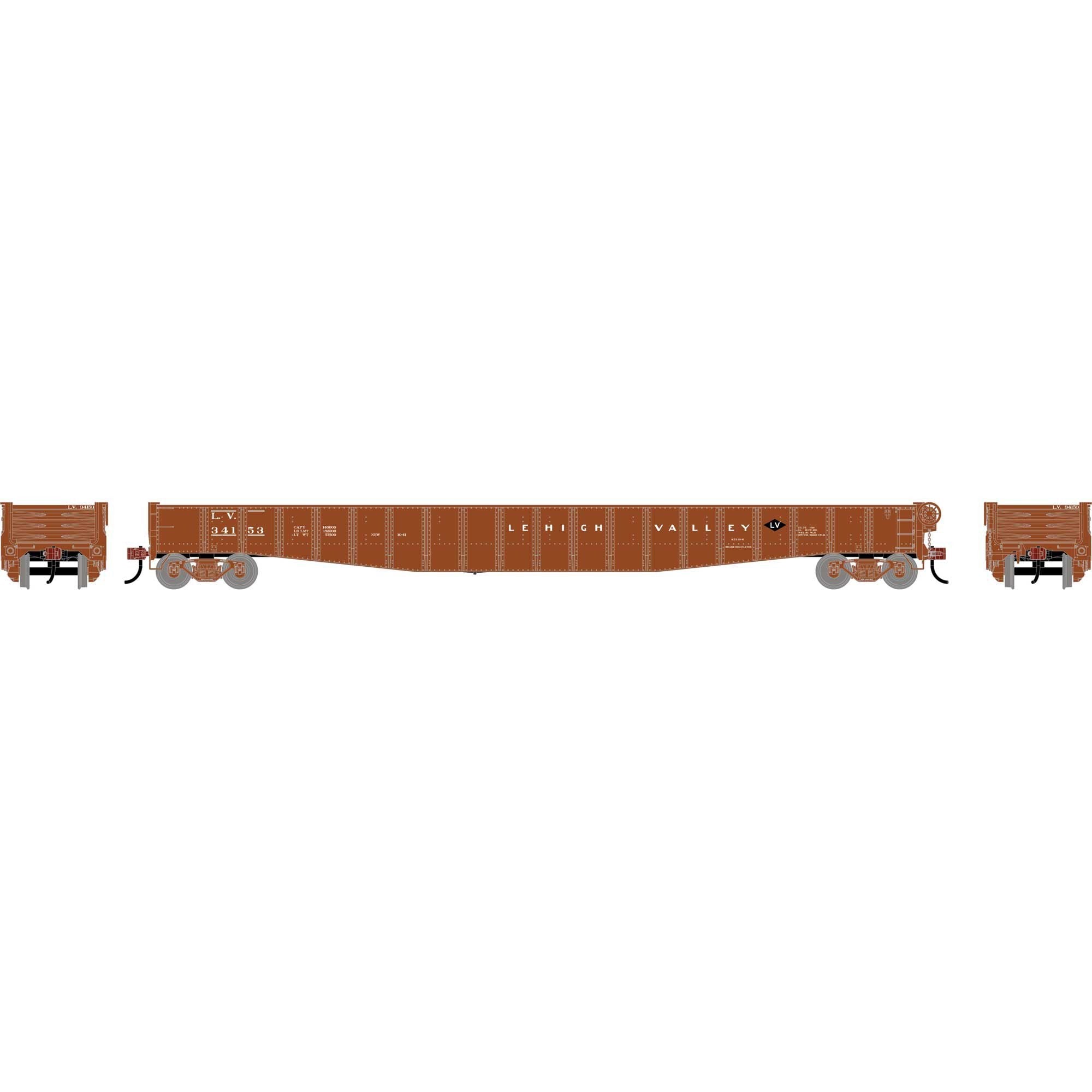 HO 65' Mill Gondola LV #34153 (ATH-1951)