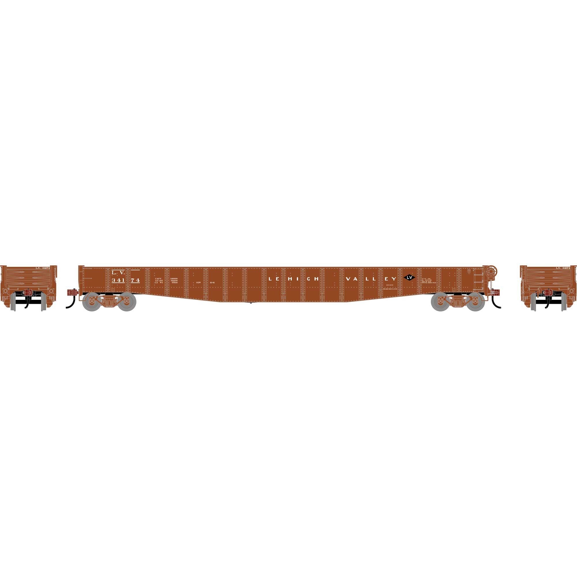 HO 65' Mill Gondola LV #34174 (ATH-1952)