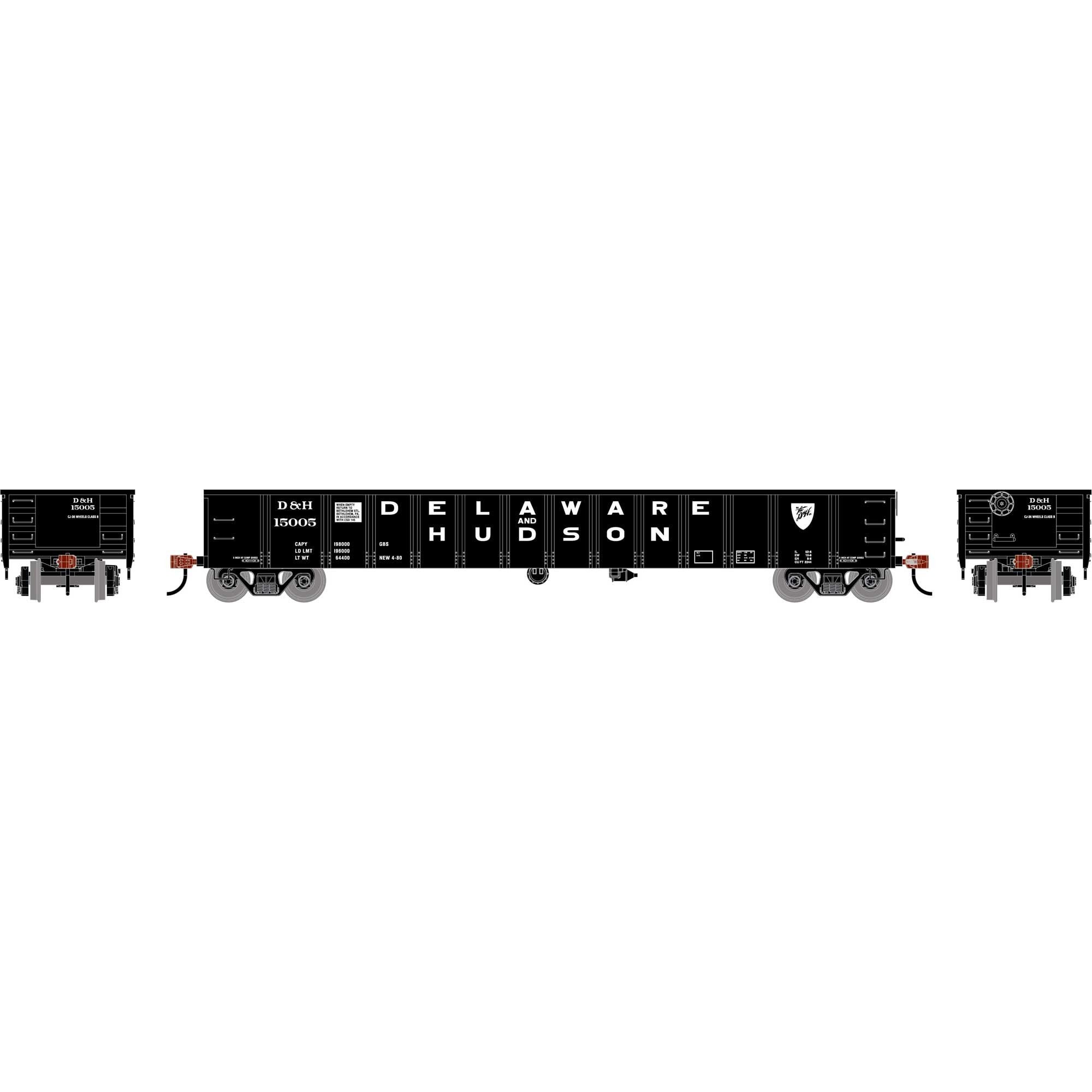 HO 52' Mill Gondola DH #15005 (ATH-1993)