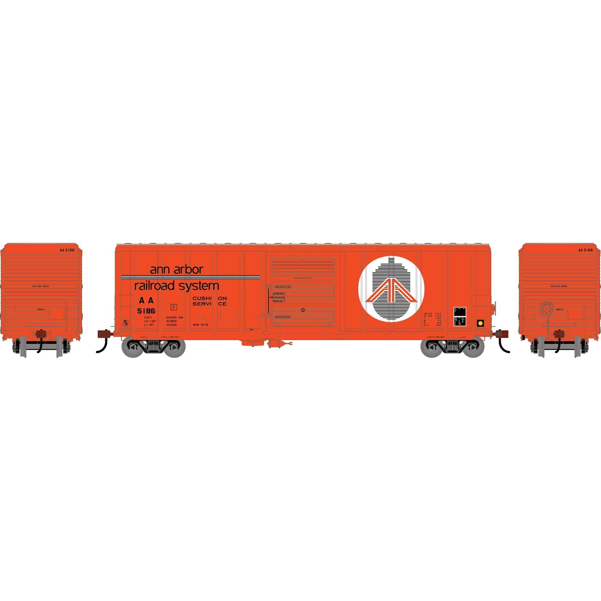 HO 50' PS 5344 Box Car AA #5186 (ATH-2038)