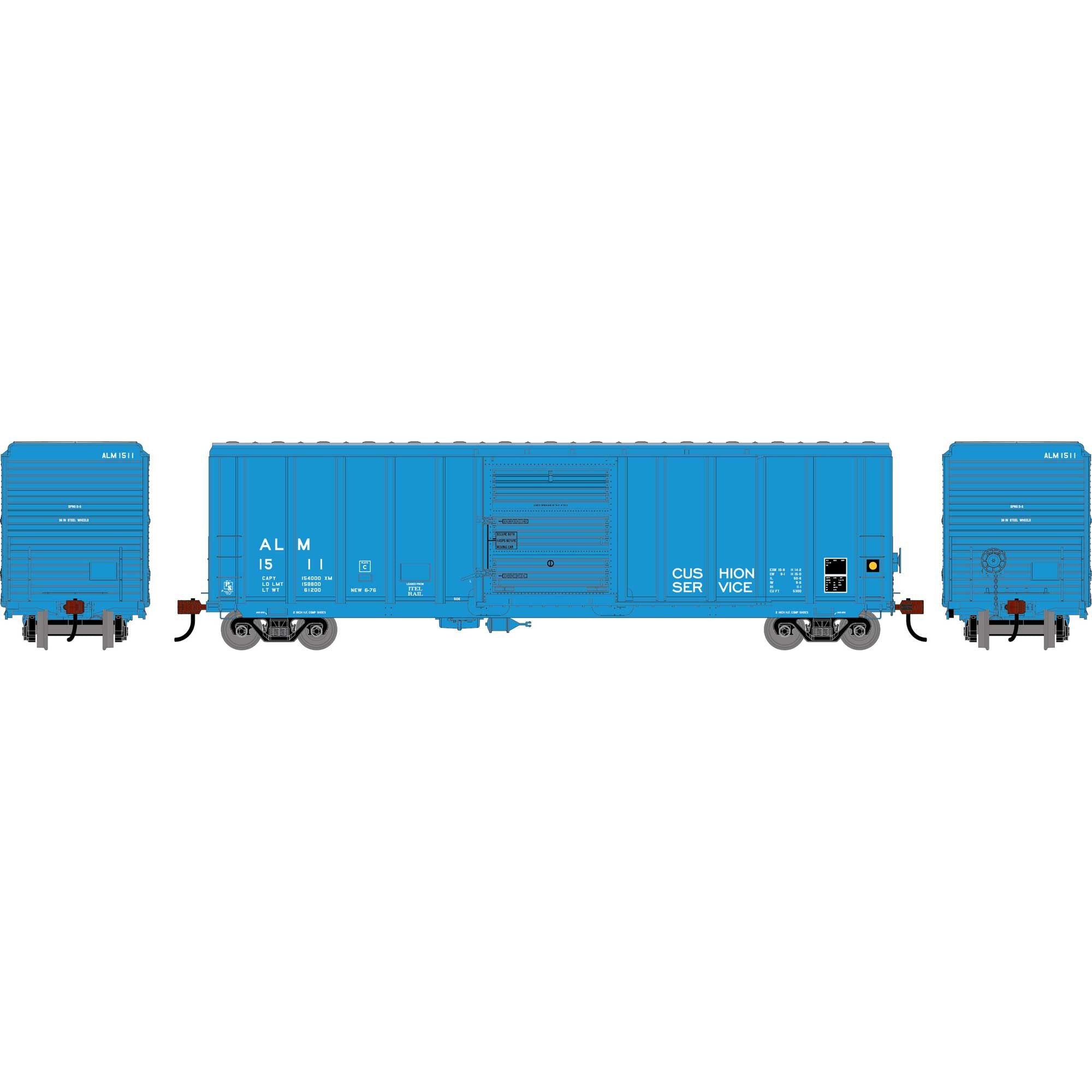 HO 50' PS 5344 Box Car Plastic Model (ATH-2041)