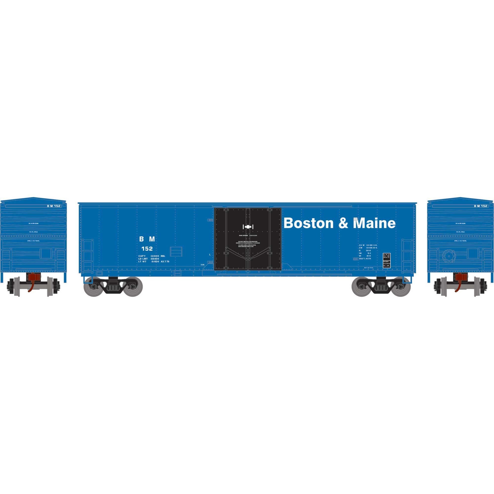 HO 50' Youngstown Plug Door Box Car BM #152 (ATH-2065)